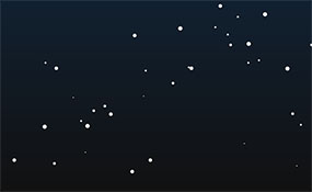 CSS3雪花粒子下雪动画特效